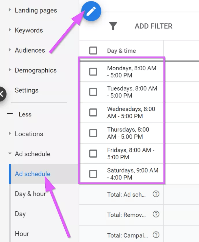 Google Ad Scheduler